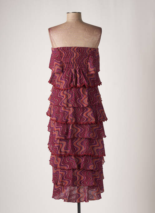 Robe mi-longue violet PHO pour femme