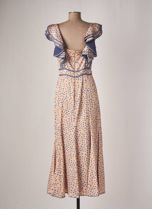 Robe longue beige AZULU pour femme