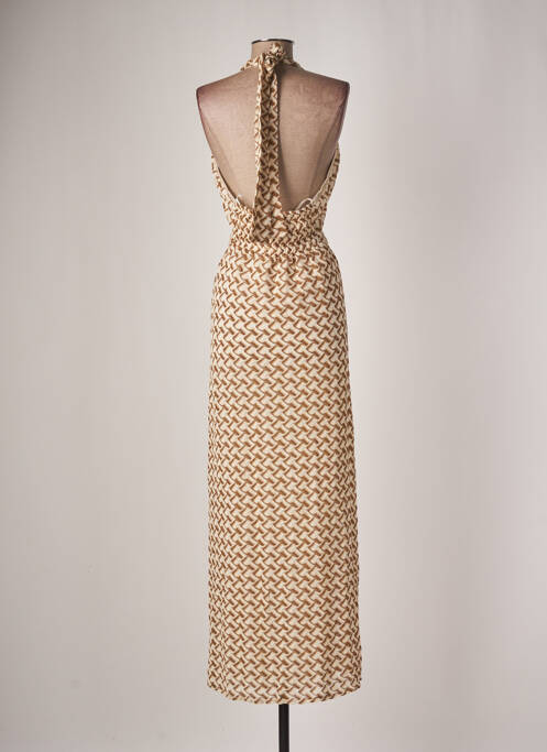 Robe longue beige PHO pour femme