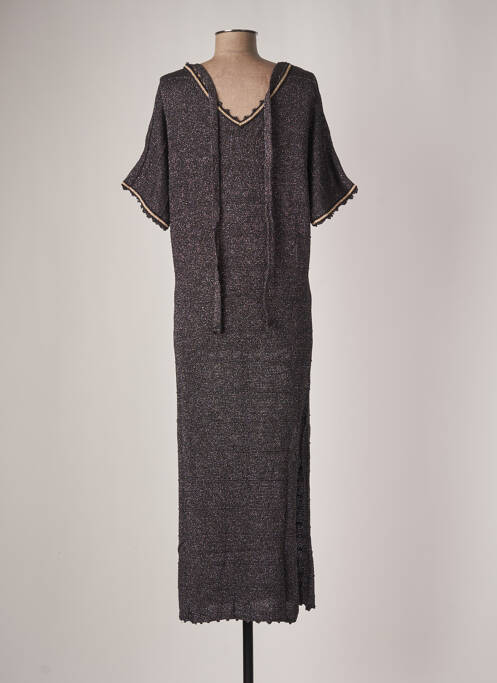 Robe mi-longue gris PHO pour femme