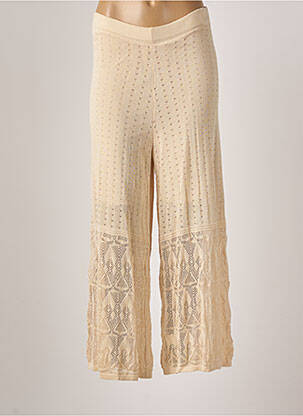 Pantalon 7/8 stretch taille normale beige NÜD femme