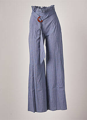 Pantalon flare bleu AZULU pour femme