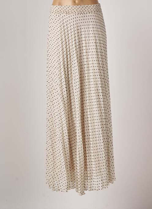Jupe longue doublure beige PHO femme