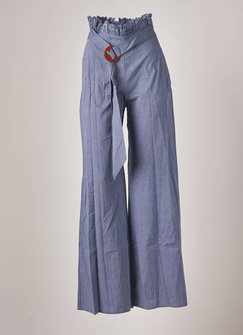 Pantalon flare bleu AZULU pour femme