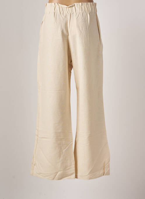 Pantalon large beige JENA LEE pour femme