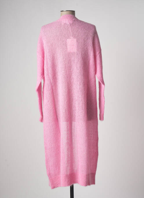 Gilet manches longues rose LES TRICOTS DE LÉA pour femme