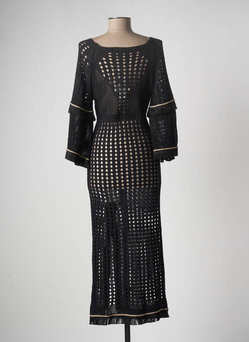 Robe longue noir PHO femme