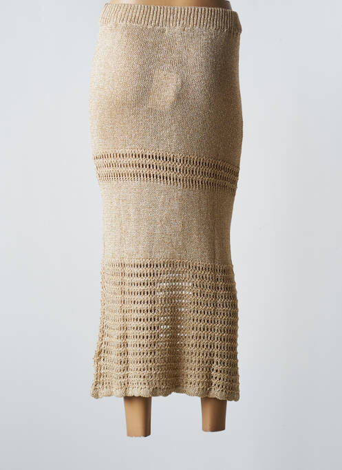 Jupe longue beige PHO pour femme