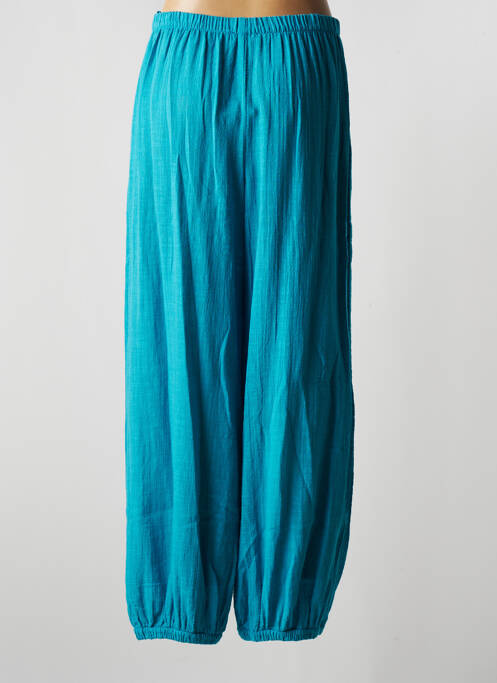 Pantalon droit bleu CHRISTELLE NIMA pour femme