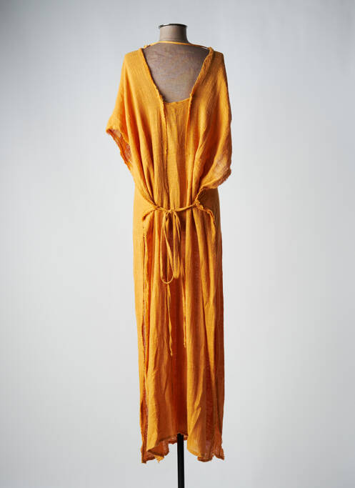 Robe longue jaune CHRISTELLE NIMA pour femme