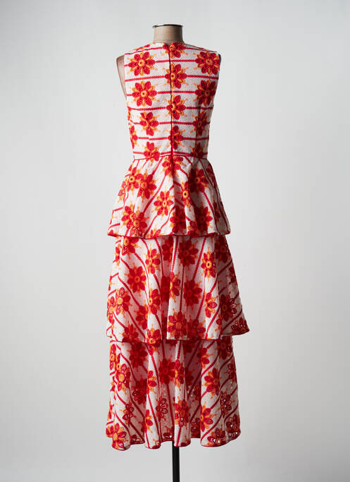 Robe longue rouge AZULU pour femme