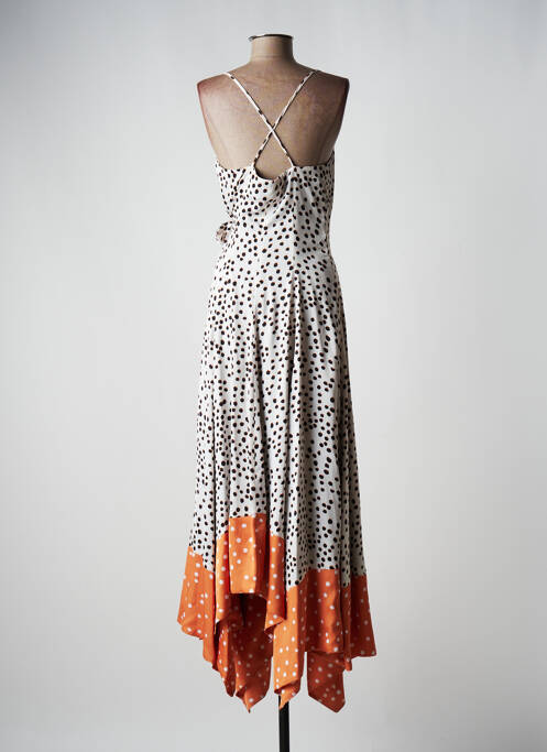 Robe mi-longue beige AZULU pour fille