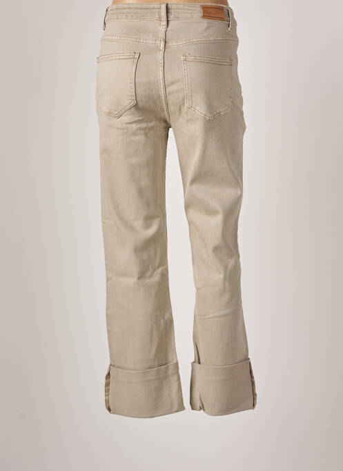 Jeans bootcut beige NÜD pour femme