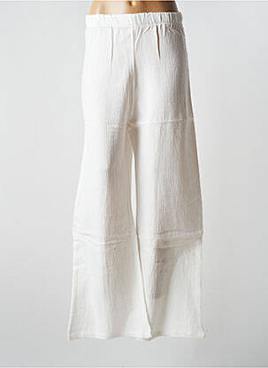Pantalon large taille normale taille normale blanc JENA LEE femme