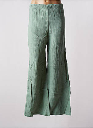 Pantalon large taille normale taille normale vert JENA LEE femme
