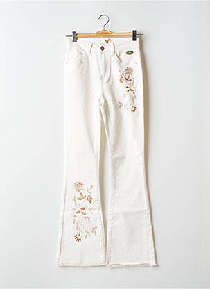 Jeans bootcut sélection denim taille haute beige NEKANE femme