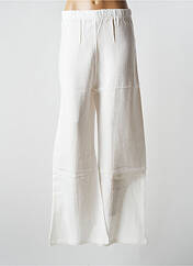 Pantalon large blanc JENA LEE pour femme seconde vue