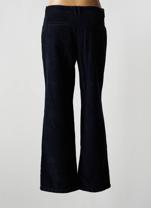 Pantalon large fermeture zippée sous rabat boutonné taille normale bleu COUTURIST femme