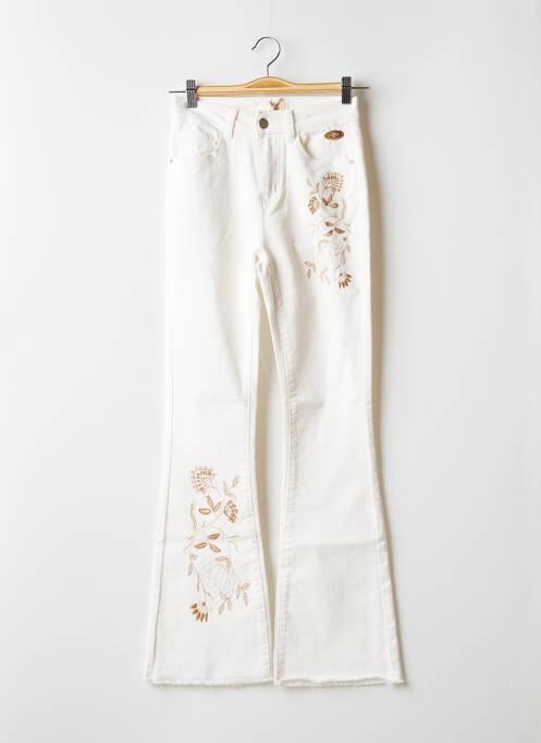 Jeans bootcut sélection denim taille haute beige NEKANE femme