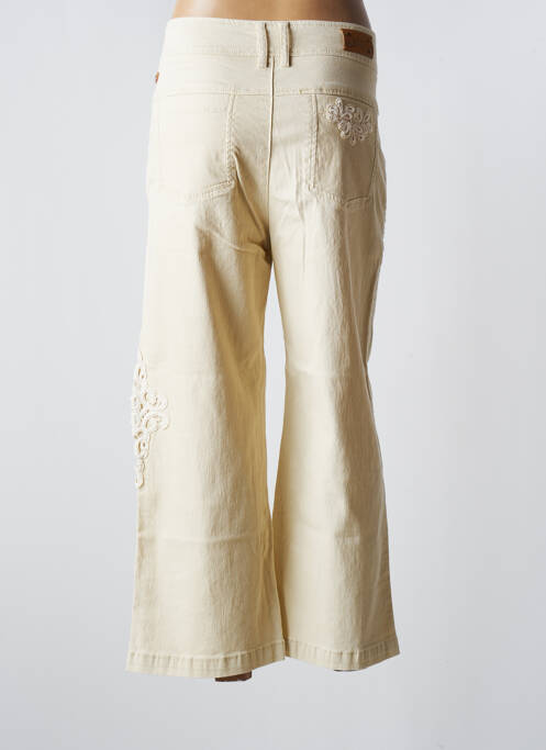 Pantalon 7/8 beige NEKANE pour femme