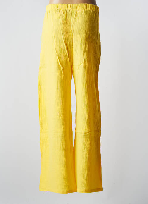 Pantalon large jaune JENA LEE pour femme
