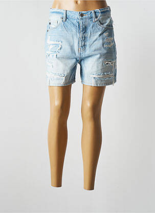 Short taille haute taille haute bleu KANCAN femme