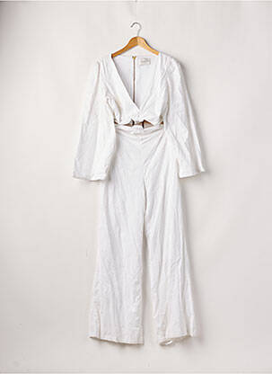 Combi-pantalon manches longues blanc AZULU fille
