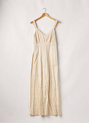 Combi-pantalon poches fines bretelles beige JENA LEE femme