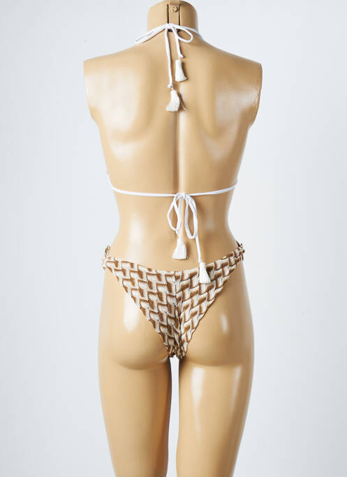 Maillot de bain 2 pièces marron PHO femme