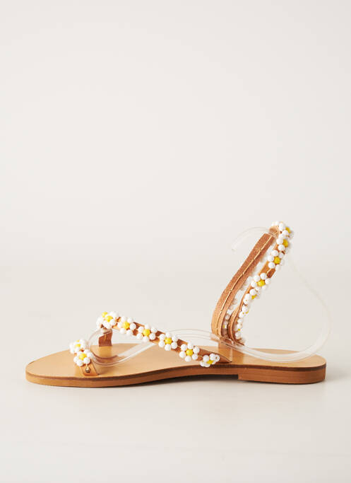 Tongs blanc ELINA LINARDAKI pour femme