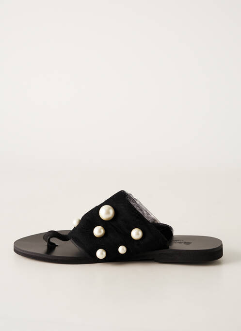 Tongs noir ELINA LINARDAKI pour femme