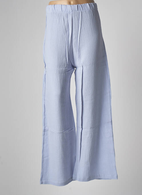 Pantalon large bleu JENA LEE pour femme