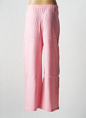 Pantalon large rose JENA LEE pour femme seconde vue