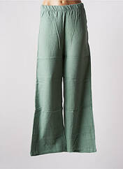 Pantalon large vert JENA LEE pour femme seconde vue