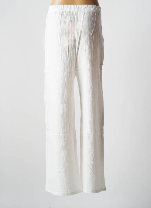 Pantalon large blanc JENA LEE femme