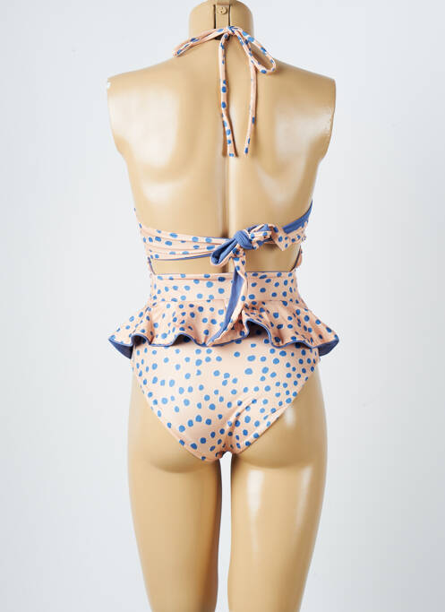 Maillot de bain 1 pièce bleu AZULU pour femme