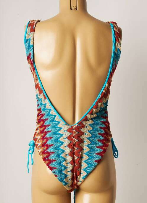 Maillot de bain 1 pièce bleu PHO pour femme