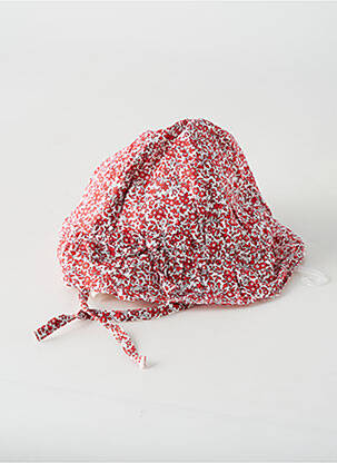 Chapeau imprimé fleurs rouge ABSORBA fille