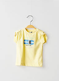 T-shirt fermeture pressionnée manches courtes jaune 3 POMMES garcon