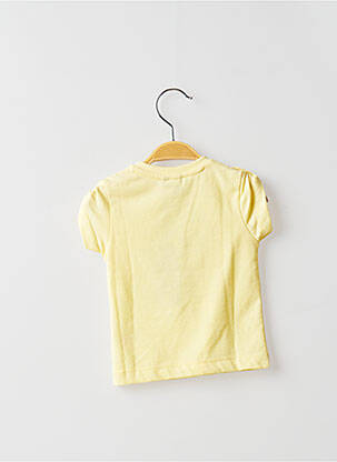 T-shirt fermeture pressionnée manches courtes jaune 3 POMMES garçon
