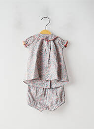 Ensemble short tissage popeline beige ABSORBA fille