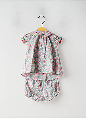 Ensemble short tissage popeline beige ABSORBA fille