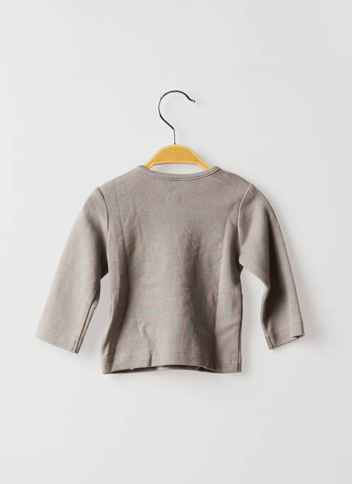 T-shirt gris LA QUEUE DU CHAT pour garçon