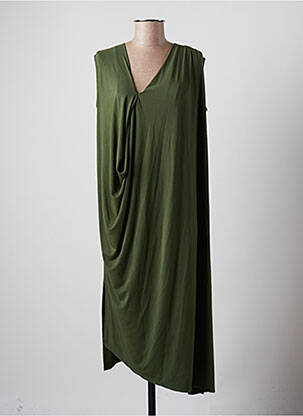 Robe mi-longue sans manche sans manche vert LOTUS EATERS femme