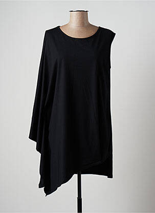 Tunique manches courtes tissage jersey noir LOTUS EATERS femme