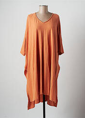 Robe mi-longue orange KEDZIOREK pour femme seconde vue