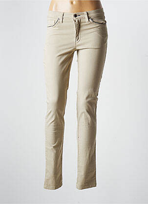 Pantalon slim stretch taille normale beige WALTRON femme