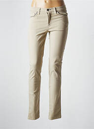Pantalon slim stretch taille normale beige WALTRON femme