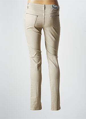 Pantalon slim stretch taille normale beige WALTRON femme