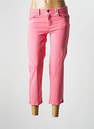 Pantacourt stretch taille basse rose FRACOMINA femme